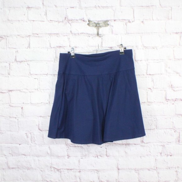 LL Bean Shaping Swimwear Swim Skirt Darkest Navy Size 14 - Picture 6 of 11